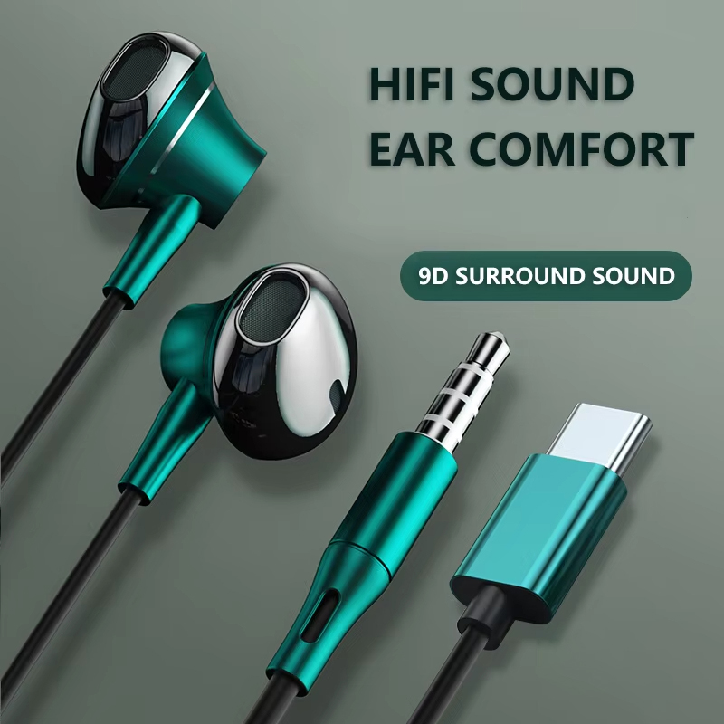 Audiophile Headphone Wired - 9D Bass Stereo Typ C und