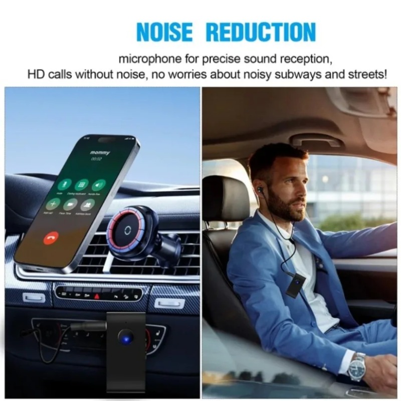 Bluetooth Adapter Receiver - Bluetooth 5.0 Audio-Empfänger mit kabelgebundenen 3,5-mm-Kopfhörern,